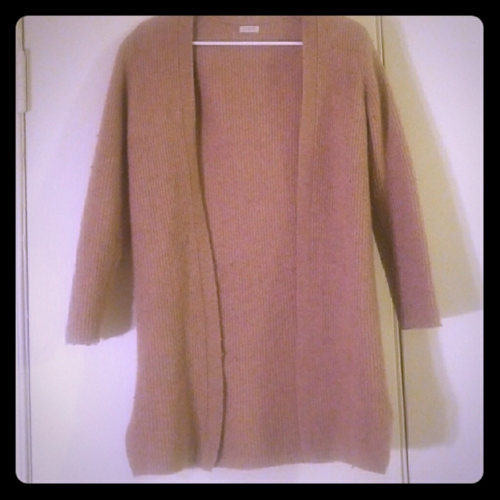 J. Crew knit slightly oversized cardigan.